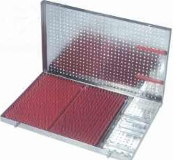 Stainless Steel Sterilizing Case With Silicone Mat Autoclavable
